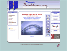 Tablet Screenshot of portadelamar.com